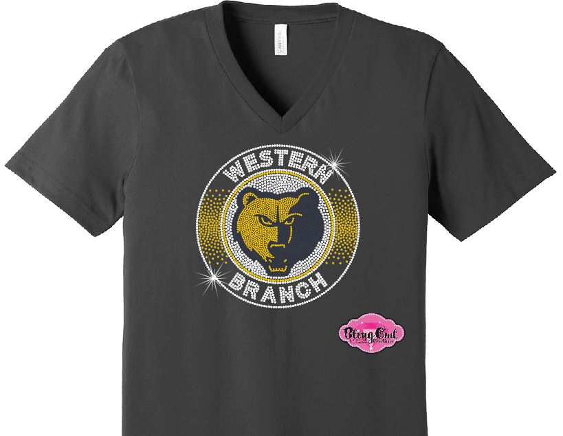 WB Bruins Circle Vneck Adult Unisex