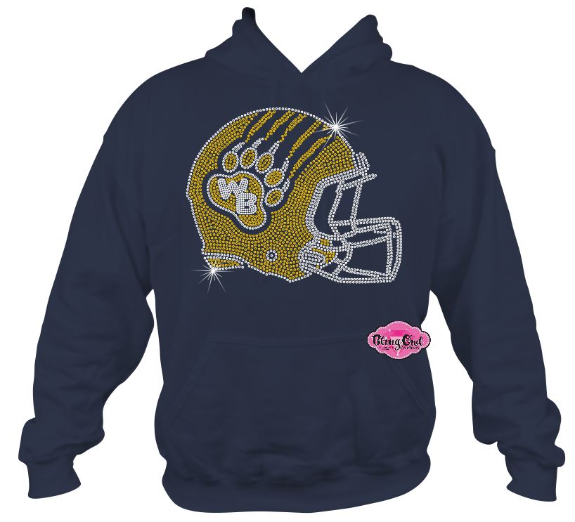 WB Paw Helmet Sweatshirt Hoodie Adult Unisex