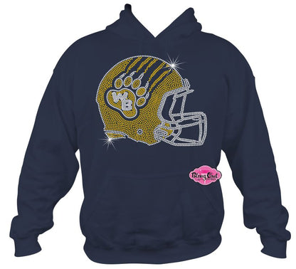 WB Paw Helmet Sweatshirt Hoodie Adult Unisex
