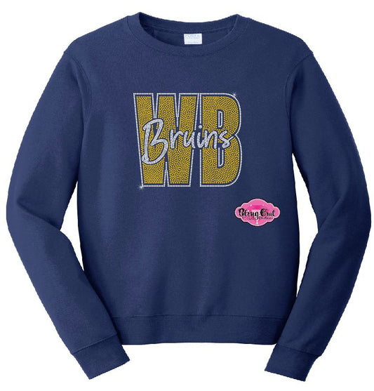 WB Bruins Knockout Crewneck Adult Unisex