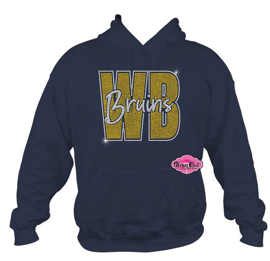 WB Bruins Knockout Sweatshirt Hoodie Adult Unisex