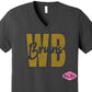 WB Bruins Knockout Vneck Adult Unisex