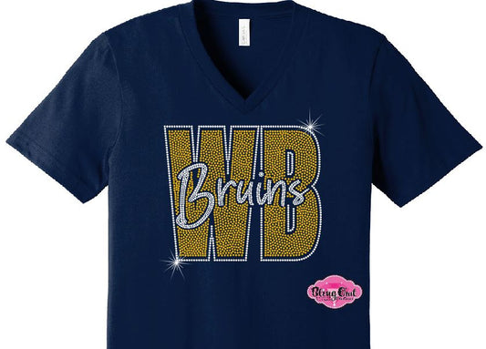 WB Bruins Knockout Vneck Adult Unisex