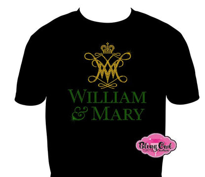 WM William & Mary Logo Crest Scoop Neck Unisex Tee