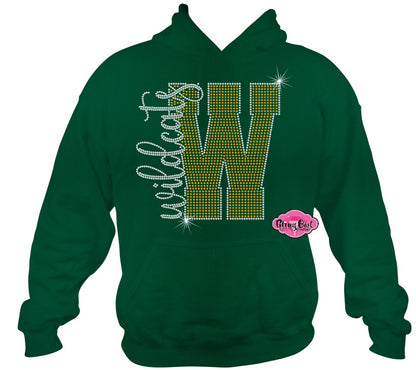 Wildcats W Side Sweatshirt Hoodie Adult Unisex Tshirt