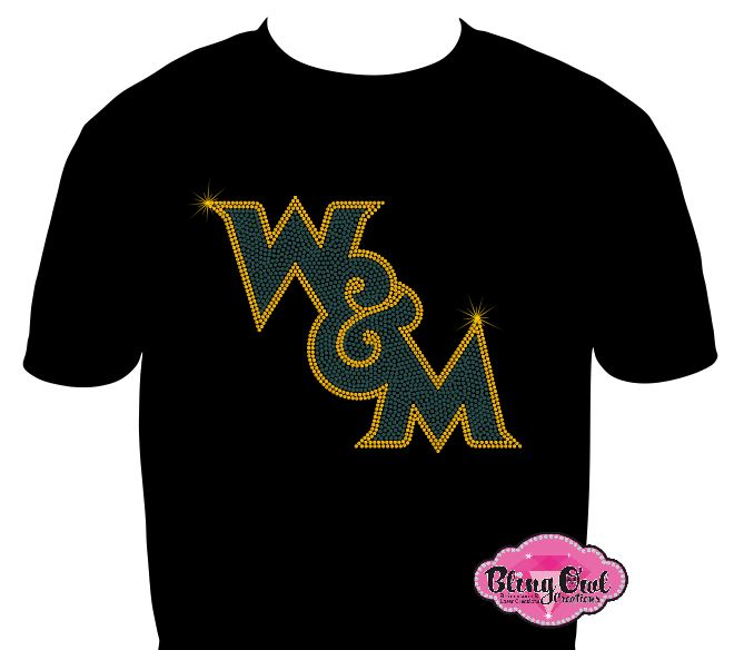 WM Initials Slant 10in Scoop Neck Unisex Tee