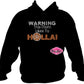 warning this mom likes to holla Basketball design shirt school spirit wear for sports mom rhinestones sparkle shirt