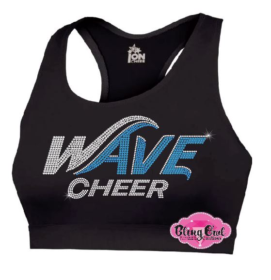 Wave Cheer Adult Sports Bra