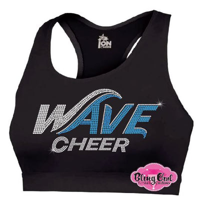 Wave Cheer Adult Sports Bra