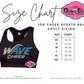 Wave Cheer Adult Sports Bra