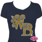 western_branch bruins claw school logo pirit_wear rhinestones sparkle bling
