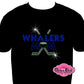 whalers team spirit wear hockey mom tshirt bedazzled hockey sticks puck rhinestones sparkle