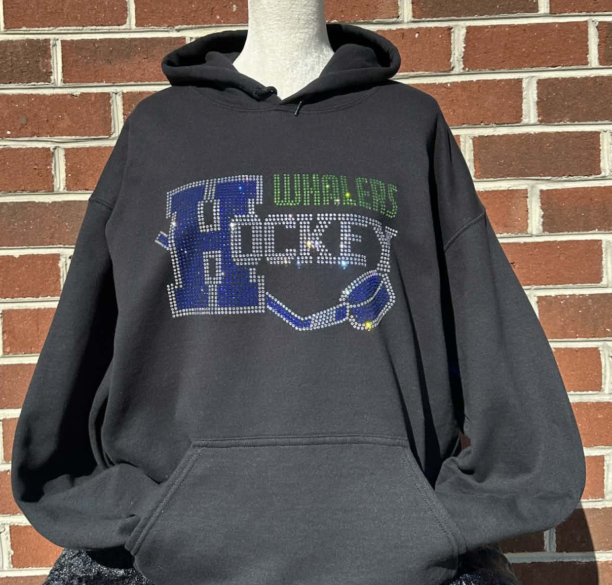 Whalers Hockey Stick and Puck Adult Unisex Sweatshirt (Sample)