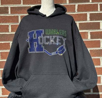 Whalers Hockey Stick and Puck Adult Unisex Sweatshirt (Sample)