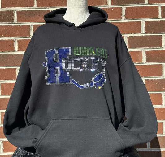 Whalers Hockey Stick and Puck Adult Unisex Sweatshirt (Sample)