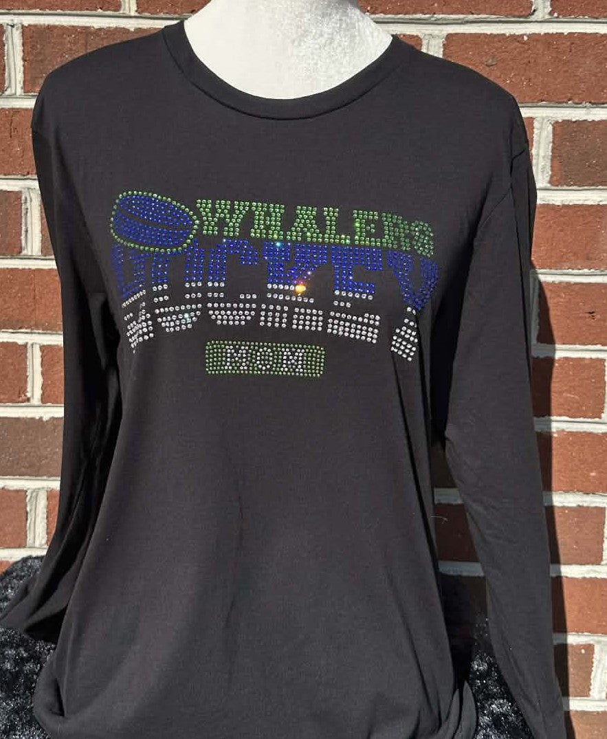 Whalers Hockey Mom Curved Unisex Long Sleeve Tee (Sample)