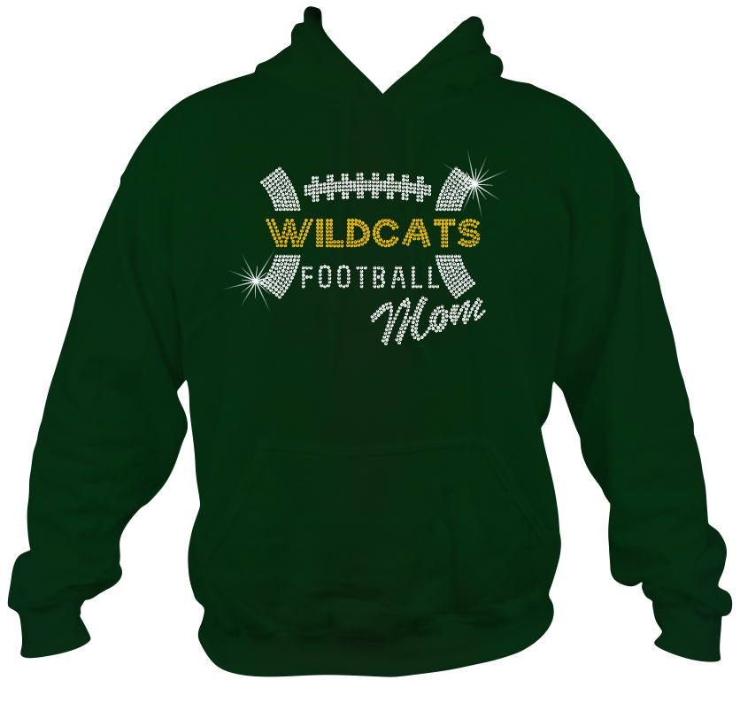 GB Wildcats Football Mom Sweatshirt Hoodie Adult Unisex