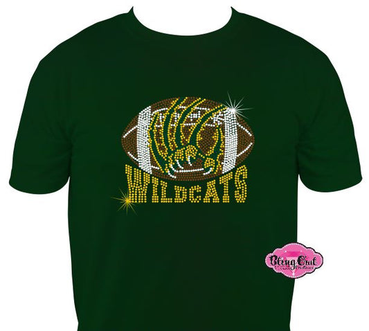 GB Wildcat Football Scratch Short Sleeve Adult Unisex