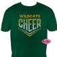 Wildcats Cheer Arrow Short Sleeve Adult Unisex Tshirt