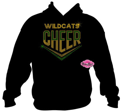 Wildcats Cheer Arrow Sweatshirt Hoodie Adult Unisex