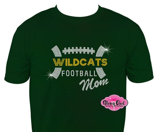 GB Wildcats Football Mom Short Sleeve Adult Unisex