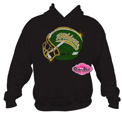 GB Wildcats Helmet Sweatshirt Hoodie Adult Unisex