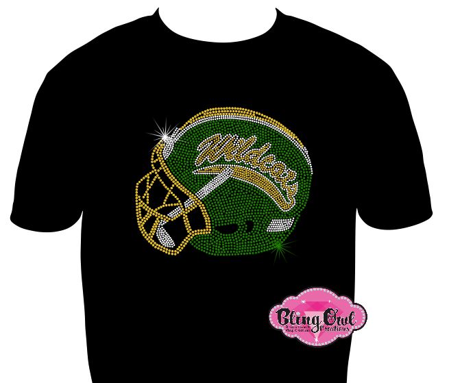 GB Wildcats Helmet Short Sleeve Adult Unisex