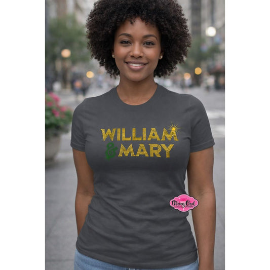 WM William & Mary Block Scoop Neck Womens Fitted