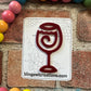 Wine Glass Bookmark, book lovers, reading