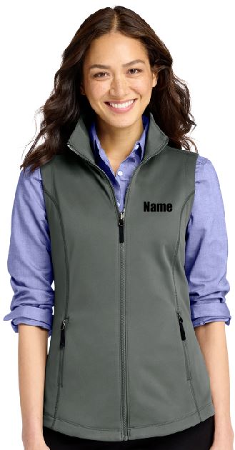 Fusion Dance Team Scatter Adult Graphite Gray Polyester Fleece Vest