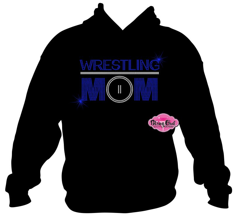 Wrestling Mom Mat Circle Sweatshirt