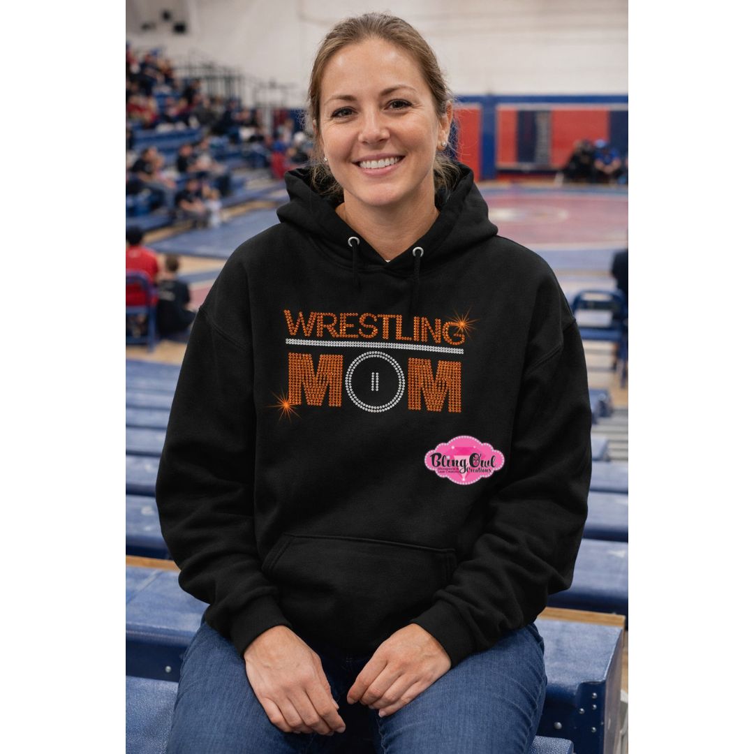 Wrestling Mom Mat Circle Sweatshirt