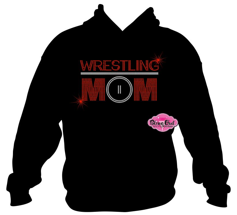 Wrestling Mom Mat Circle Sweatshirt