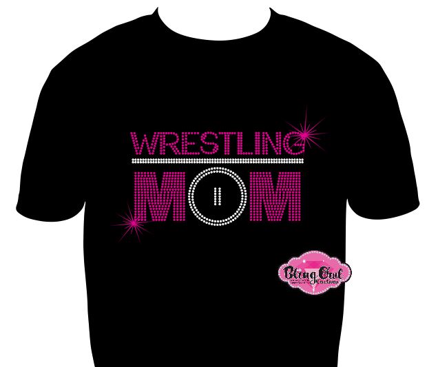 Wrestling Mom Mat Circle Unisex Tshirt