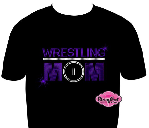 Wrestling Mom Mat Circle Unisex Tshirt