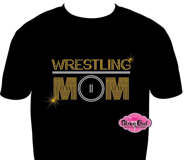 Wrestling Mom Mat Circle Unisex Tshirt