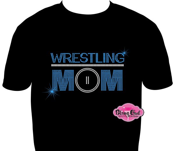 Wrestling Mom Mat Circle Unisex Tshirt