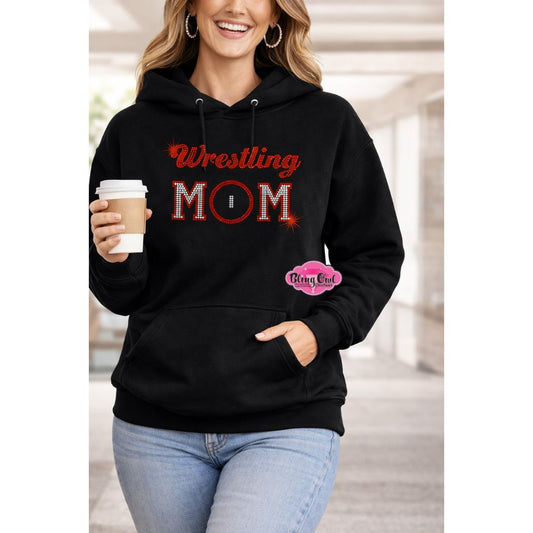 Wrestling Mom Circle Sweatshirt