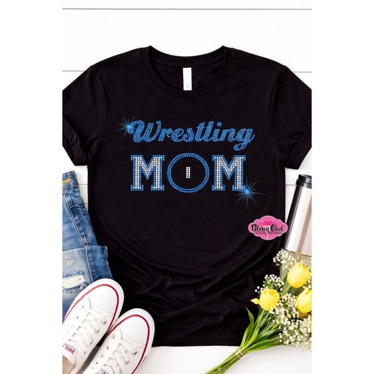 Wrestling Mom Circle Unisex Tshirt