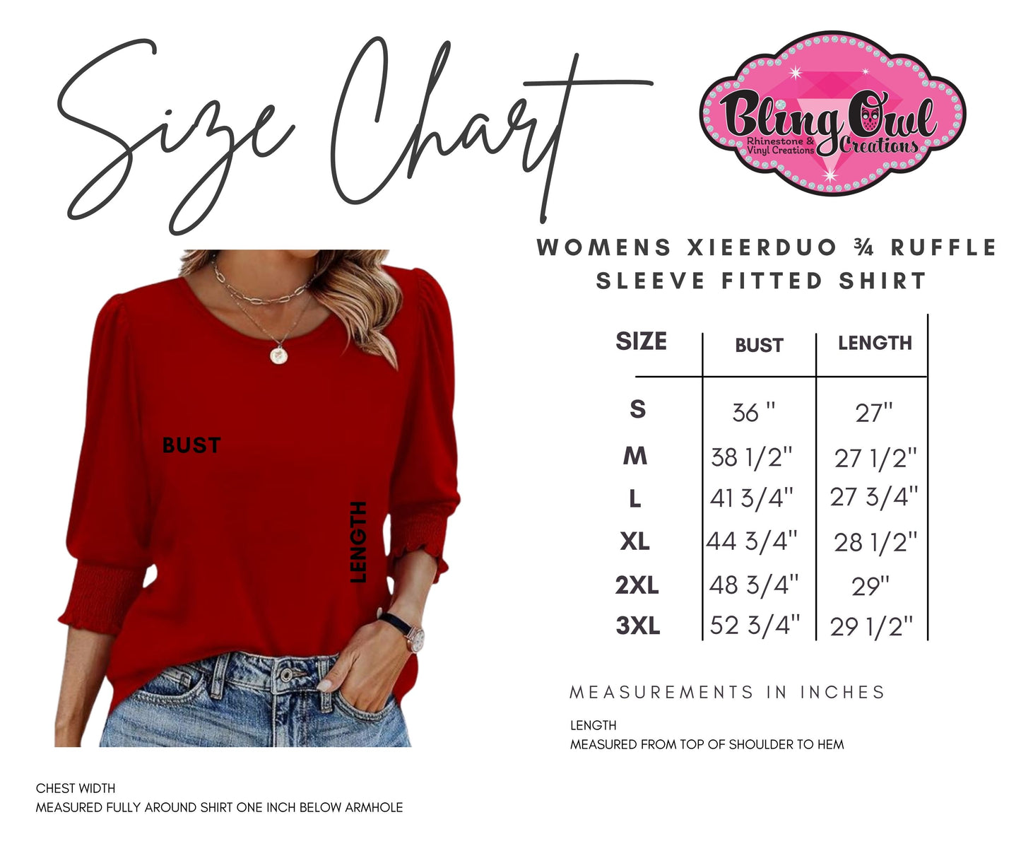 Raised Right Republican Elephant 3/4 Ruffle Sleeve Tshirt