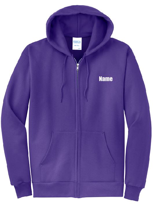 Fusion Dance Team Scatter Adult Zip-up Sweatshirt