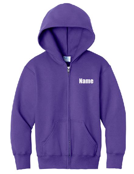 Fusion Dance Team Scatter Youth Zip-up Sweatshirt