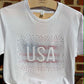 USA Scatter Flag Unisex Tshirt