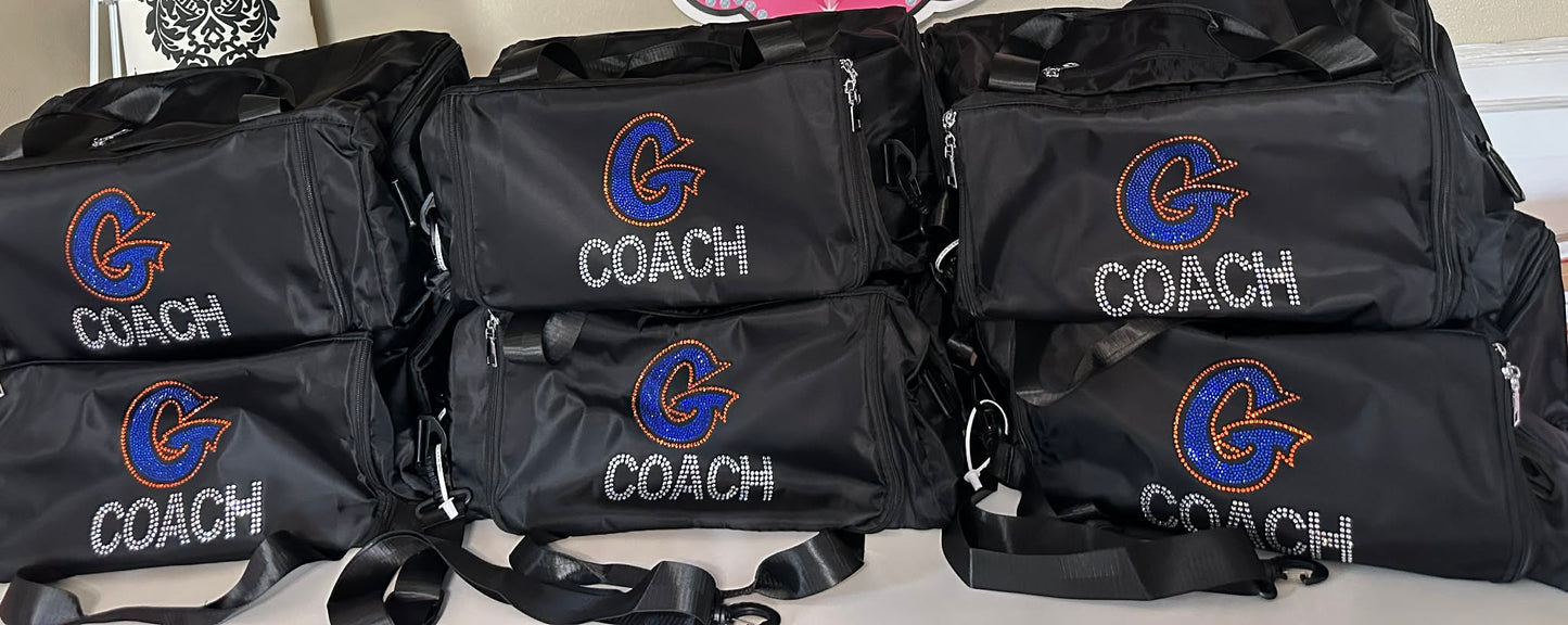 Team Duffle Bag - Top Rhinestone Logo