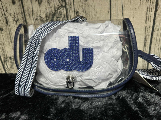 ODU Vintage Logo Oval Clear Crossbody Purse