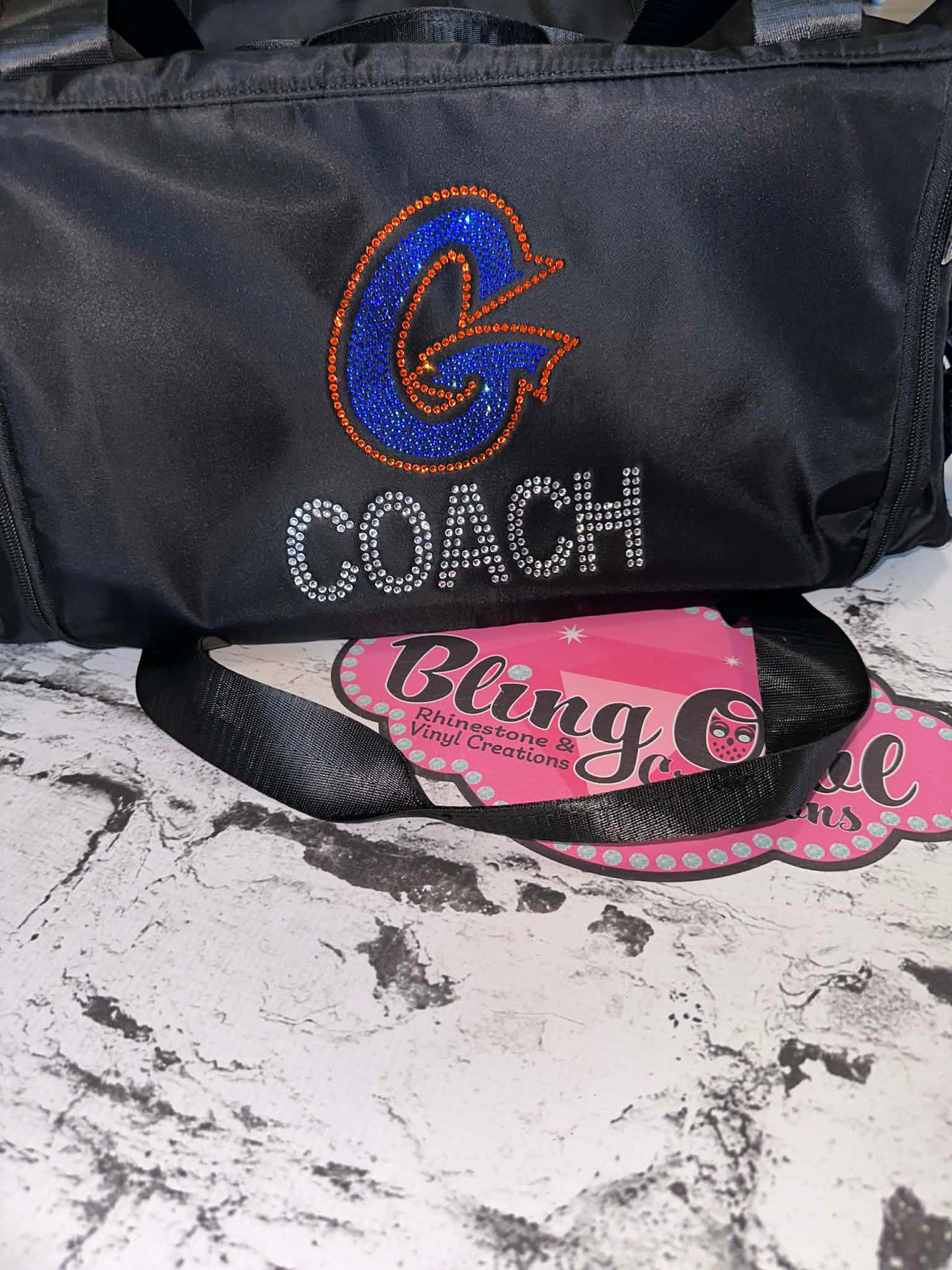 Team Duffle Bag - Top Rhinestone Logo