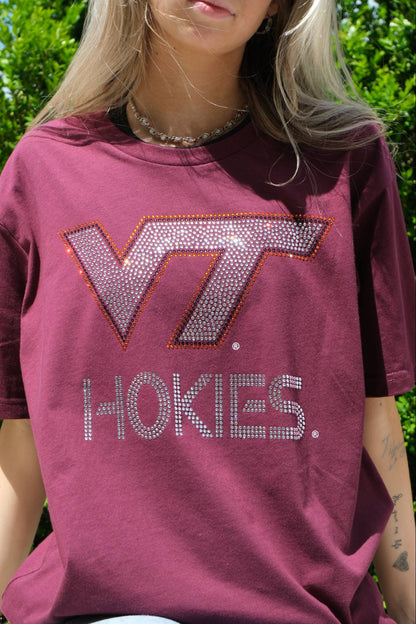 VT Virginia Tech Hokies Logo Scoop Neck Unisex Tee