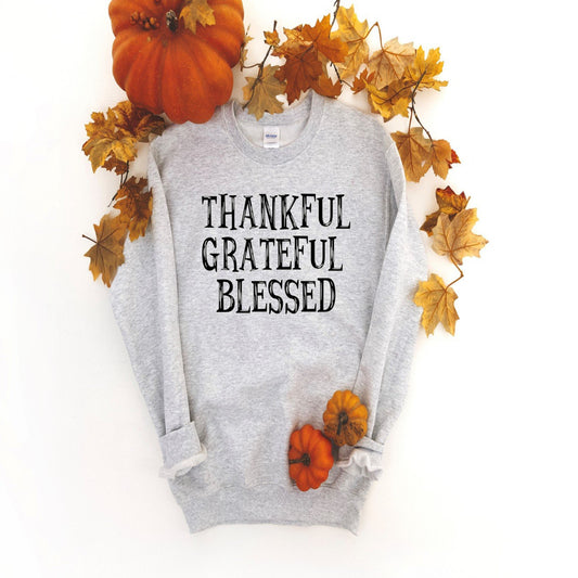 thankful_grateful_blessed specialty tee casual shirt everyday wear