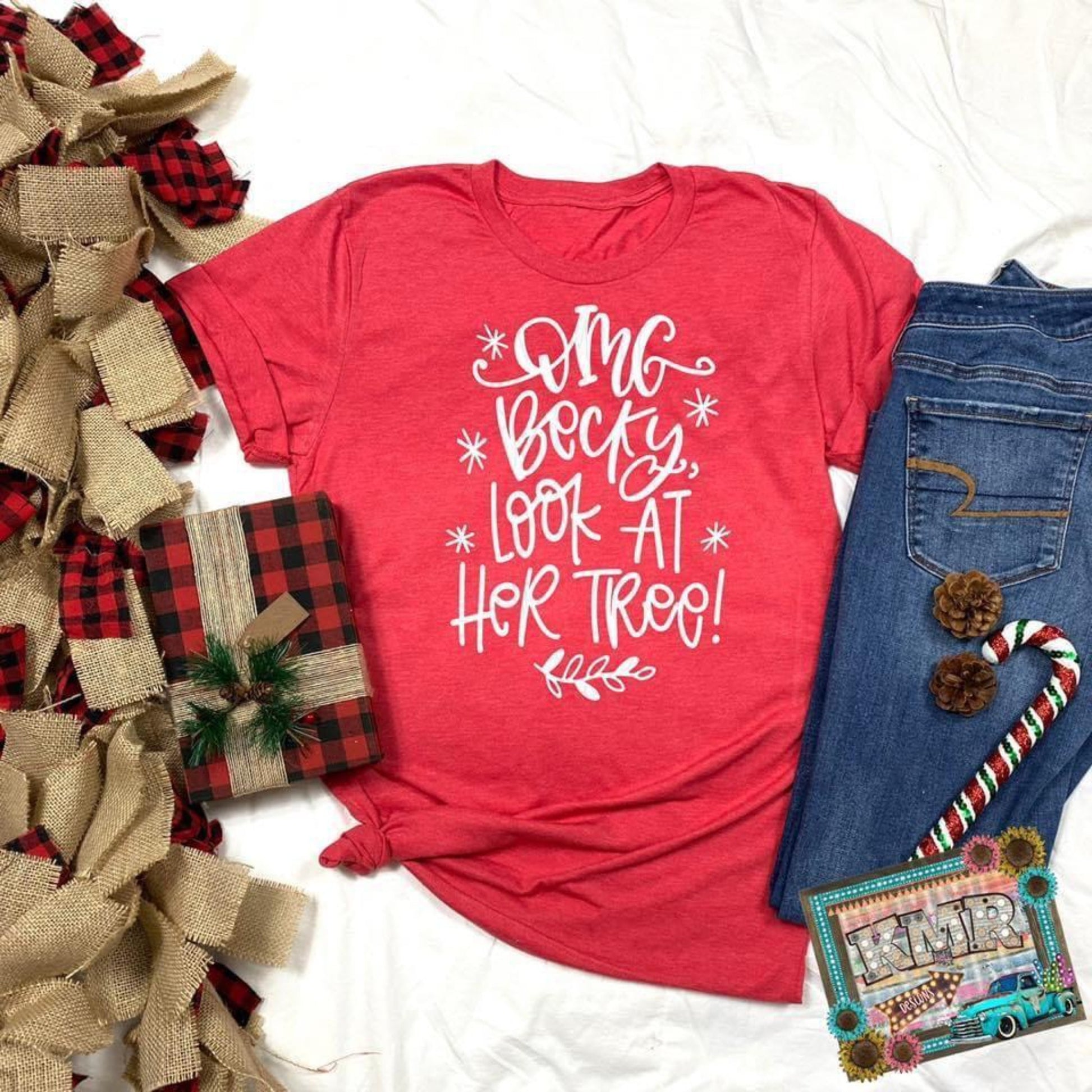 omg_becky_look_tree specialty tee holiday wear casual shirt comfortable tops