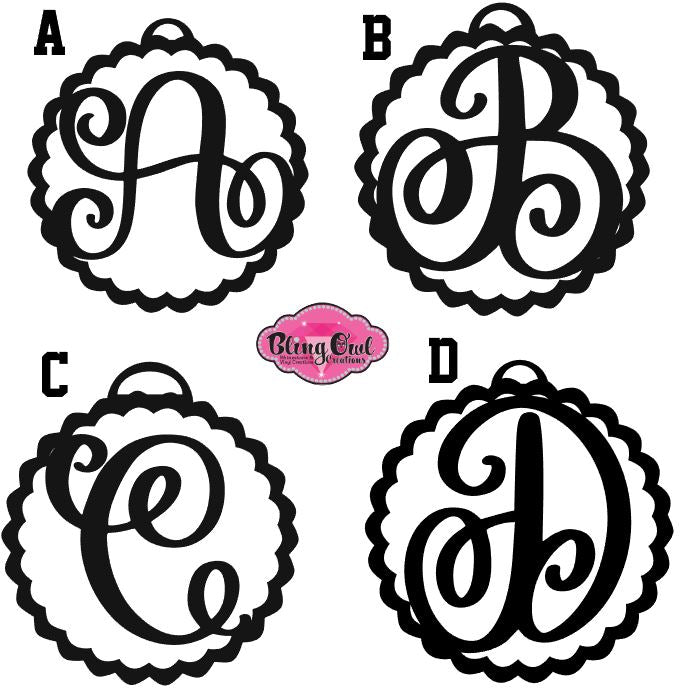 Monogram Single Letter Ornament